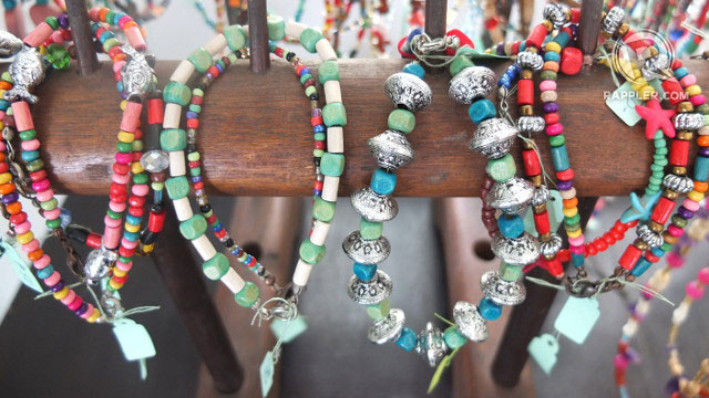 'KIKAY' CRAFTS. These beautiful bracelets were handcrafted by students with special needs at Open Hands School for Applied Arts in Quezon City. All photos by Pia Ranada