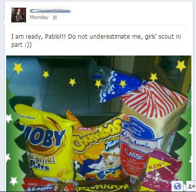 STOCKING UP. Cebu residents prepare for Pablo. Screengrab from Facebook.