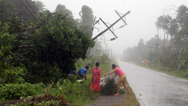 STRONG TYPHOON. 'Pablo' damages southern Philippines as Filipinos flock to evacuation centers. Photo by Jef Maitem