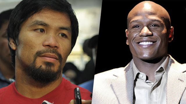 DON'T HOLD YOUR BREATH. Manny Pacquiao may have made Floyd Mayweather Jr. an offer he can't refuse, but it won't likely lead to their summit meeting fight. Photo by AFP