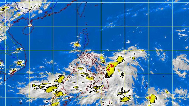 SPEEDING UP. Tropical depression Gorio prompts PAGASA to raise Signal No. 1 over more areas. Satellite image from PAGASA