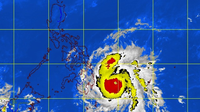 'PABLO' THREATENING MINDANAO, VISAYAS. Satellite picture of the storm at 4.30pm. Image courtesy of PAGASA