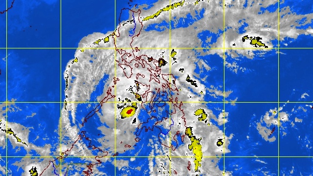 'PABLO' NOW THREATENS PALAWAN. 11 pm satellite picture of the storm over the Sulu Sea. Image courtesy of PAGASA