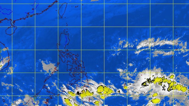 CLOUDY SATURDAY. MTSAT-enhanced IR satellite image as of 5:32 am. Image from Pagasa
