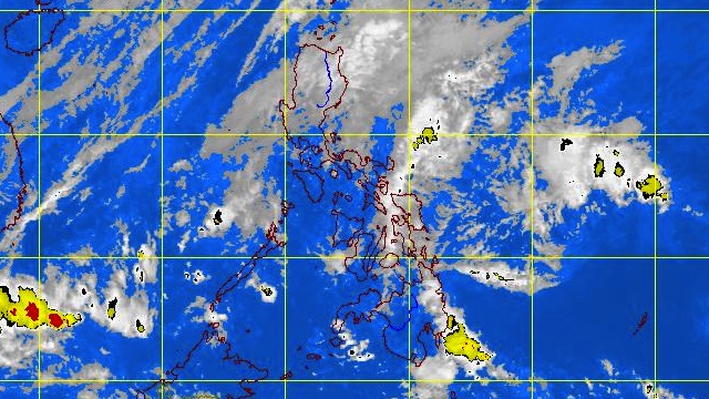 STORM SIGNALS LIFTED. Satellite image of the weather disturbance at 10.30 am courtesy of PAGASA