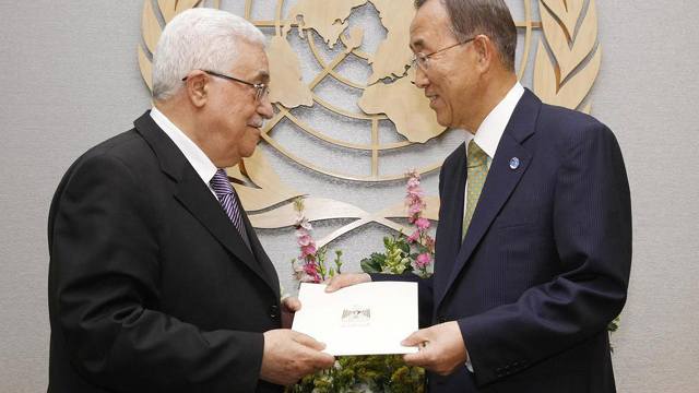 UN MEMBERSHIP. UN Secretary-General Ban Ki-Moon sends Palestinian application for UN membership to the Security Council. Photo from un.org