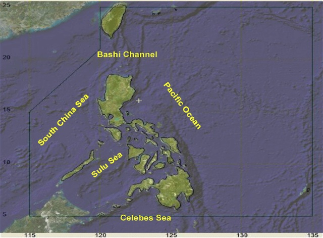 Screenshot of DOST illustration of the Philippine Area of Responsibility