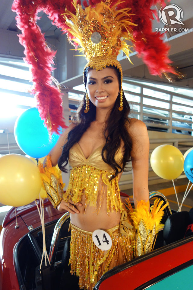 PARADE OF BEAUTIES. Mary Rose Pujanes at the Parade of Beauties on April 6, Araneta Center, Cubao. Photo by Edric Chen