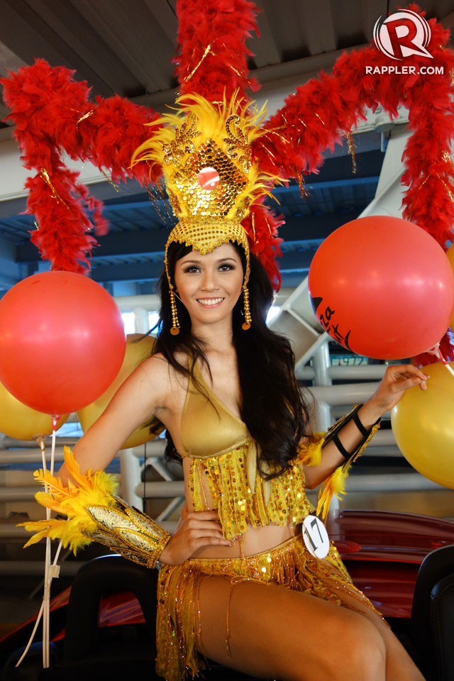 PARADE OF BEAUTIES. Carin Adrianne Ramos at the Parade of Beauties on April 6, Araneta Center, Cubao. Photo by Edric Chen