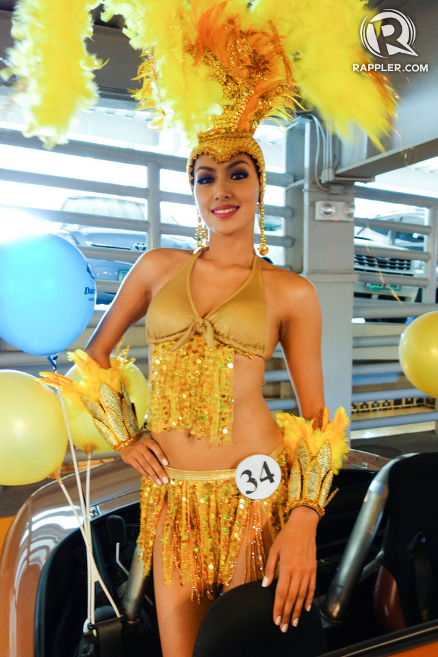 PARADE OF BEAUTIES. Grace Yann Apuad at the Parade of Beauties on April 6, Araneta Center, Cubao. Photo by Edric Chen