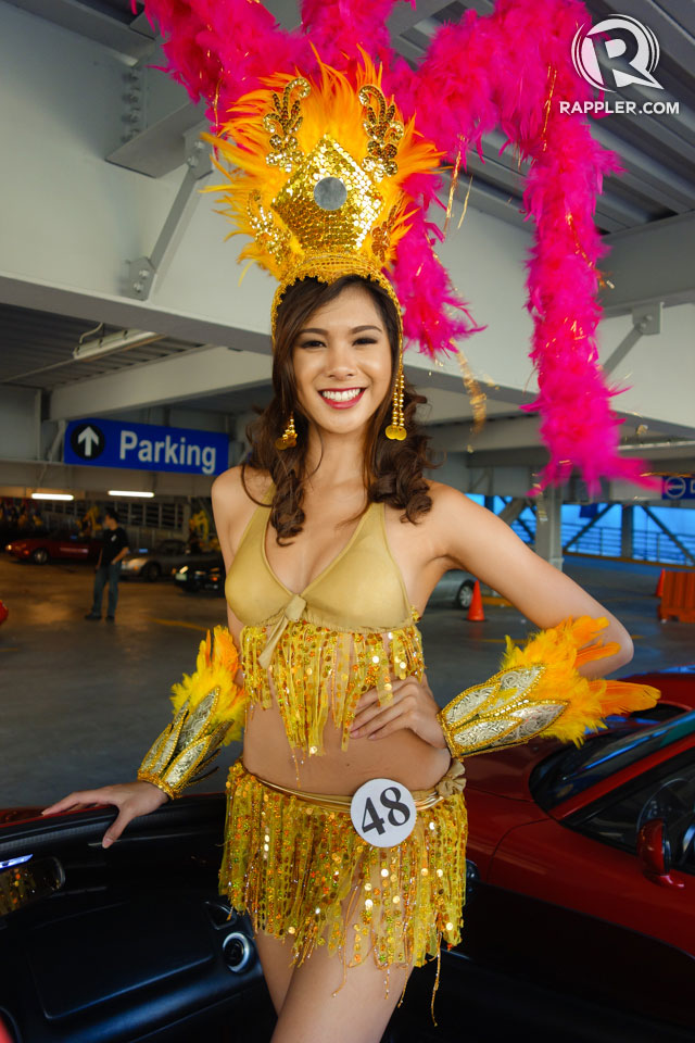 PARADE OF BEAUTIES. Angeli Dione Gomez at the Parade of Beauties on April 6, Araneta Center, Cubao. Photo by Edric Chen