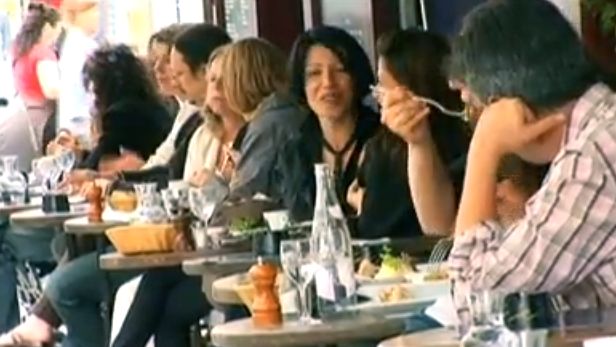 HAPPY DAYS OVER? What do loyal diners of Paris bars and restaurants have to say? Screen grab from YouTube (InnerRewardsInc)