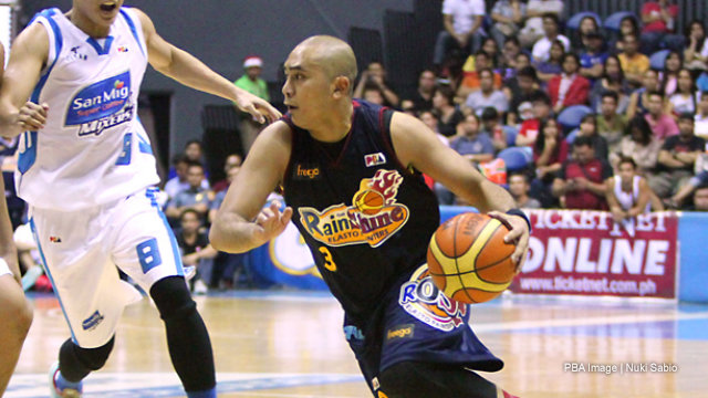 LETHAL. Paul Lee takes over in the end game to give Rain or Shine an 86-83 win over San Mig Coffee. Photo by Nuki Sabio/PBA Images