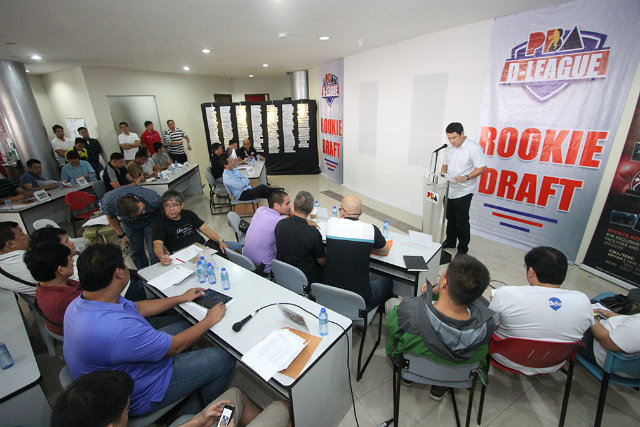 The setup for the PBA D-League Draft. Photo from PBA Images