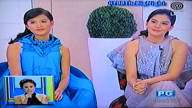 LOVELY LADIES. Maris Racal and Vickie Rushton. Screengrab from ABS-CBN