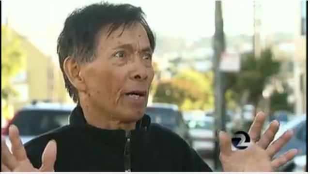 SURVIVOR. Gene Peñaflor made it out of the Mendocino National Forest nearly unscathed by eating squirrels, snakes and other animals. Screenshot from KTVU Channel 2 in San Francisco