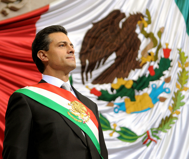 Mexican President Enrique Peña Nieto during the ceremonial transfer of executive powers, Mexico City, Mexico, 1 December 2012. Photo courtesy of the Office of the President, Mexico.