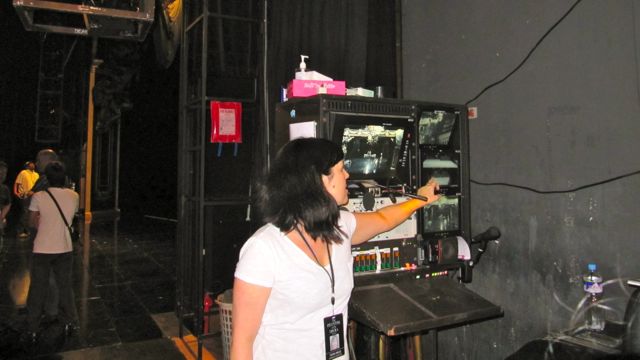STAGE MANAGER’S CALLING STATION from where the theater space or the entire show is run