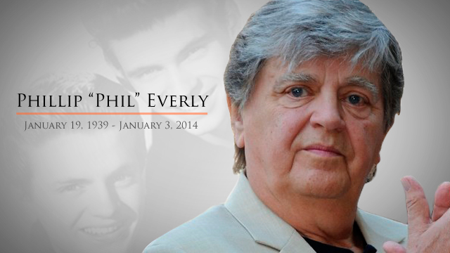 BYE, PHIL EVERLY. The singer rose to fame in the late 1950s and 1960s for popular hits such as "Wake up little Susie" and "Bye bye love."Photo by AFP