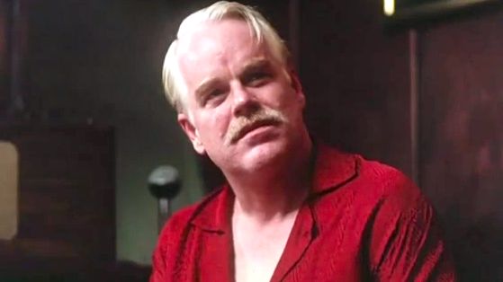 PHILIP SEYMOUR HOFFMAN, Venice Film Fest best actor for 'The Master.' He shares the award with co-star Joaquin Phoenix. Screen grab from YouTube (TheGuardian)