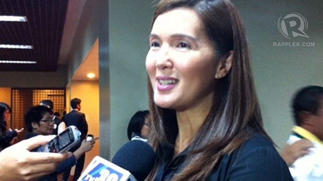 'NOTHING NEW.' Senator Pia Cayetano says the Senate has been through Sotto's arguments in the past but allows him to go on "out of courtesy." Photo by Ayee Macaraig 