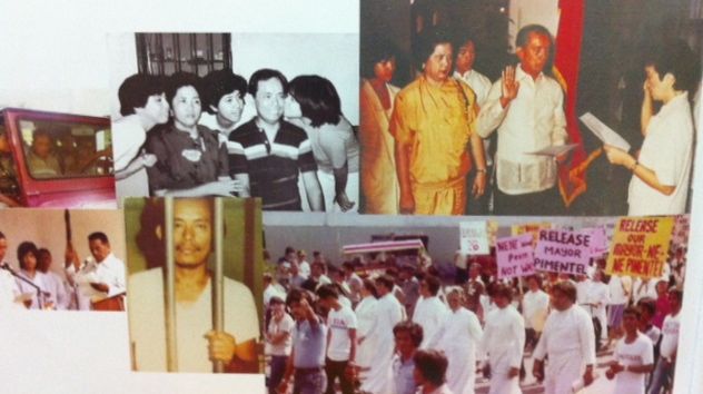 MINDANAO+LUZON. Then Cagayan de Oro Mayor Nene Pimentel proposed merging his PDP with Ninoy Aquino's Manila-based Laban to fight the Marcos dictatorship. Photo from PDP-Laban 1982-2012 
