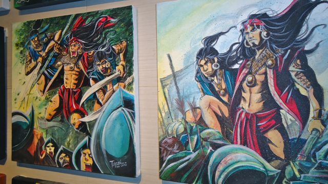 PINOY COMICS, PINOY HEROES. 'Maktan' by Tepai Pascual at the Comics Arthology exhibit. All photos courtesy of Jerald T. Uy