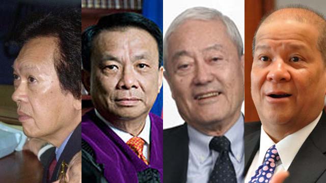 PLUNDER? Subjects of an Ombudsman complaint: Lawyer Estelito Mendoza, Margarito Teves, Roberto Ongpin, Ramon Ang