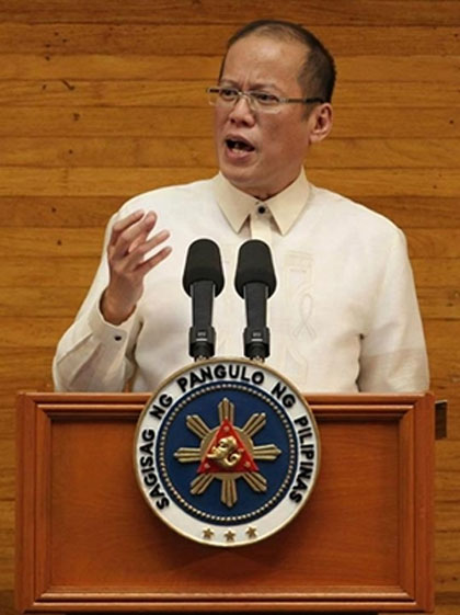 'NO FORGIVE, FORGET.' In his SONA, President Aquino rejected the mentality that alleged anomalies during the Arroyo administration must be forgiven and forgotten. Photo by Malacañang Photo Bureau 