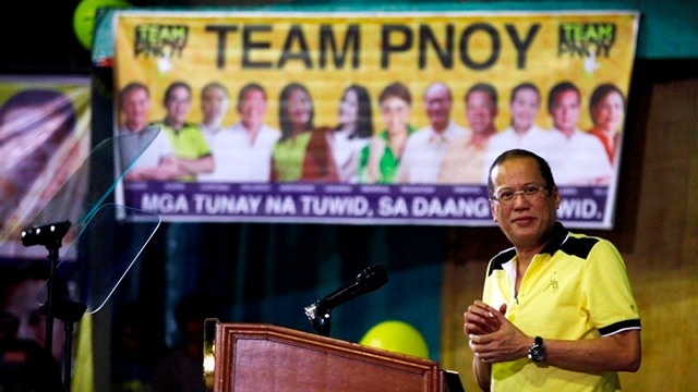 ILLEGAL CAMPAIGNING? Groups accuse President Benigno Aquino III of using government funds to push for the administration's senatorial bets. Photo by Gil Nartea/Malacañang Photo Bureau
