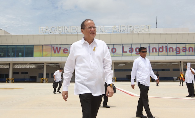 SECURITY FOR TROOPS. President Aquino in a file photo 