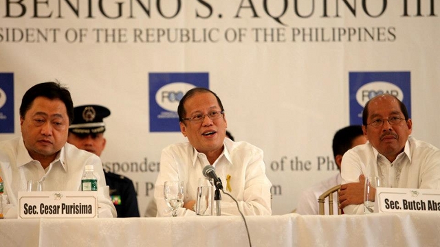 'I'M CONFIDENT.' President Aquino said he does not worry that the 2013 midterm polls will delay the passage of the sin tax bill. He said the bill will be passed before the polls. Photo by Malacañang Photo Bureau 