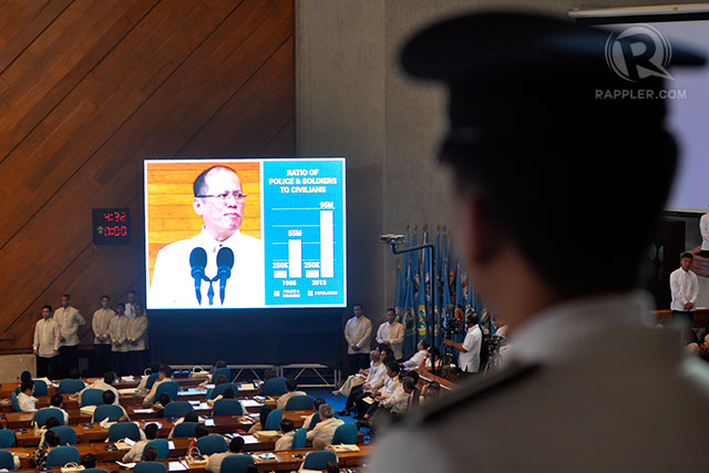 WHAT ABOUT CHINA? President Benigno Aquino III avoids the Philippines' dispute with China in his State of the Nation Address.