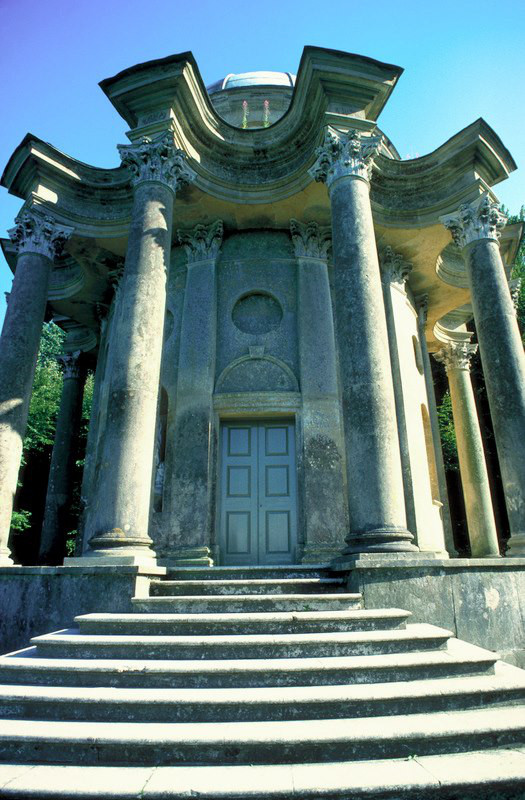 The Temple of Apollo at Stourhead, Wiltshire, was where they shot 'Mr Darcy’s first proposal to Lizzie'