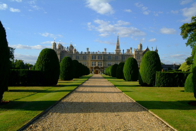 Burghley House in Stamford, Lincolnshire was ‘Rosings’ in the movie