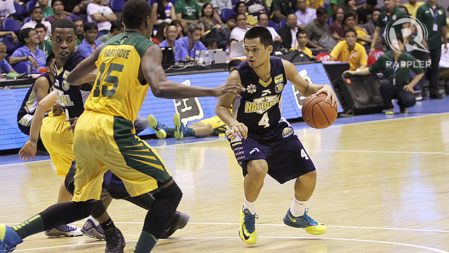 RISING UP. Alolino stepped up as Mbe and Parks struggled. Photo by Rappler/Josh Albelda.