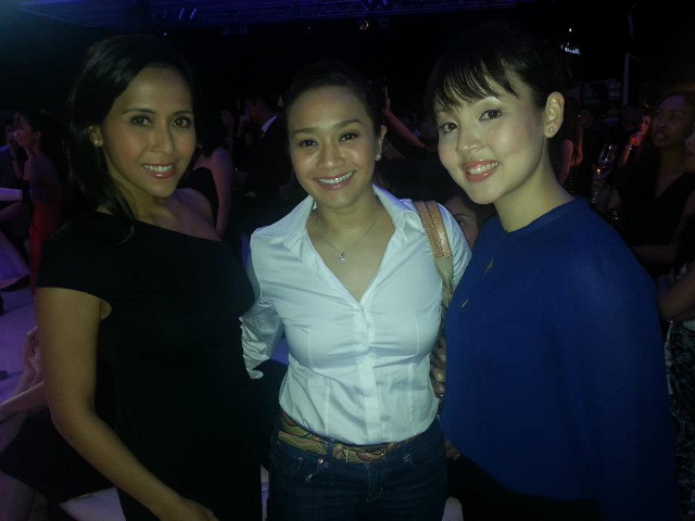 WITH 'KIM' AND 'MARIA.' Rachel with West End star Joanna Ampil, one of the Kims of 'Miss Saigon,' together with theater actress Cris Villonco, who played Maria in Resorts World Manila's 'The Sound of Music.' Photo courtesy of Rachel Alejandro