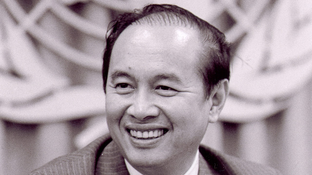 Rafael M. Salas, first director of the United Nations Population Fund. Photo from UNPFA.