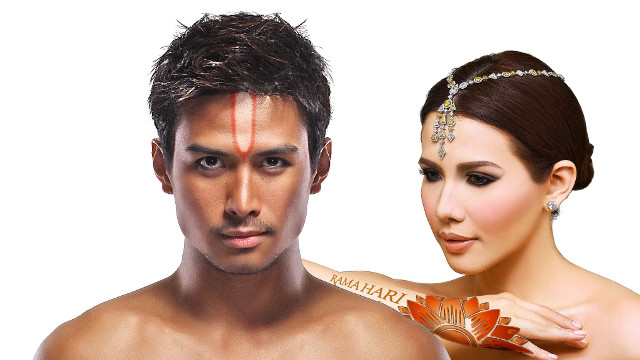 STAYING TRUE TO DHARMA. Christian Bautista (Rama) and Karylle Tatlonghari (Sita) were among the stars of Ballet Philippines' 'Rama Hari.' Image from the Ballet Philippines Facebook page