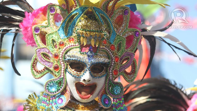COSTUMES, COLOR. A participant at Bacolod's annual festival. Text and photos: Joey Hofilena