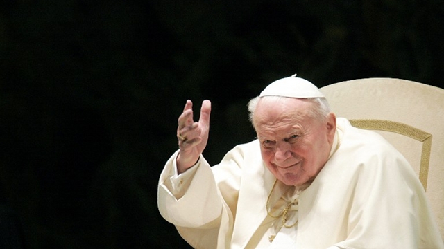 'TO THE END.' The late Pope John Paul II said he will carry on as long as he could. File photo from AFP