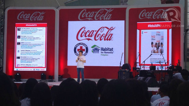 DO NOT FORGET. Coca-Cola Foundation Philippines president Cecilia Alcantara challenges the audience to do their part in rebuilding the Philippines.