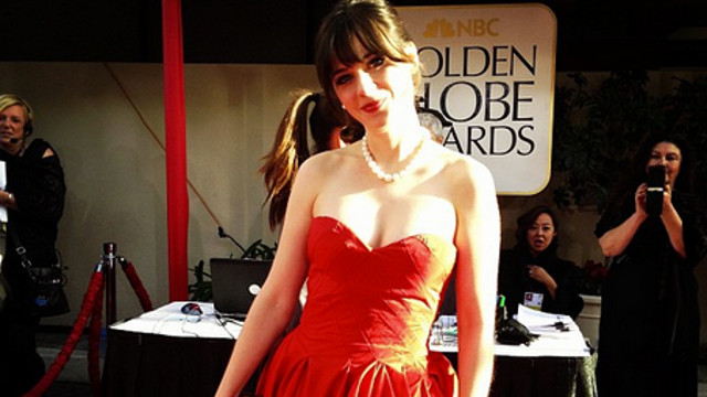 SPRINGTIME FASHION. Red, white, and black are classics that never go out of style, specially in a black tie event such as the Golden Globes. Zooey Deschanel's Instagram photo posted by goldenglobes
