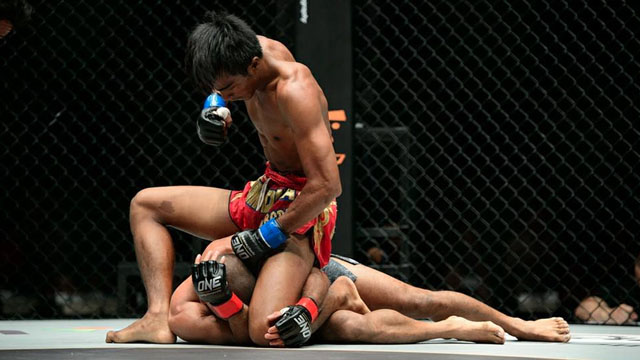 ILLEGAL STRIKES. ONE FC reversed Khim Dima's win over Catalan. Photo by ONE FC.