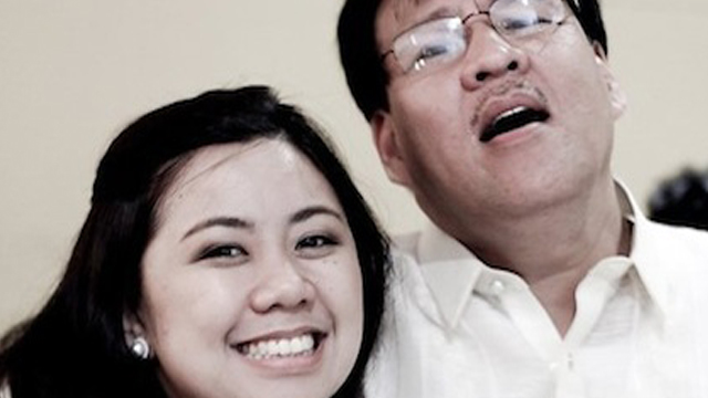 FATHER AND DAUGHTER. Aika Robredo thought highly of her father even as a 15-year-old. Photo from Aika's Facebook page