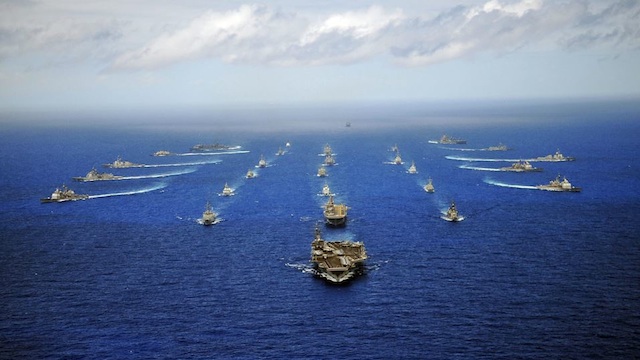 US, CHINA IN JOINT NAVY DRILL. The combined maritime component from RIMPAC 2010. Photo courtesy of RIMPAC official Facebook page