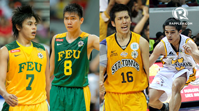 BACKCOURT TANDEMS. Terrence Romeo and RR Garcia spearheaded FEU's UAAP Season 76 campaign while UST's 2 Jerics helped the Tigers to a runner-up finish in UAAP Season 75. Photo by RAPPLER 