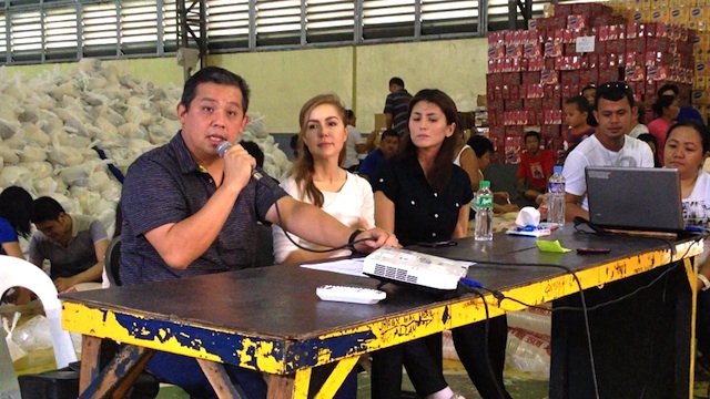APPEAL. (From left) Leyte Rep Martin Romualdez, Tacloban councilor Cristina Gonzales-Romualdez and the lawmaker's wife, Yedda. Photo by Rappler