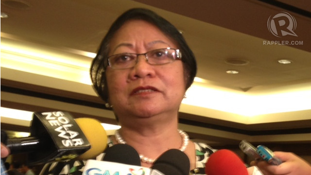 SANCTIONS? Labor Secretary Rosalinda Baldoz says the report on the probe on the 'sex-for-flight' scheme will be out Thursday, Aug 15. Photo by Rappler