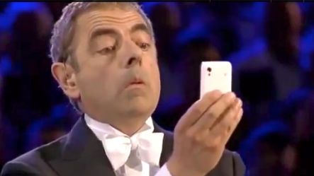 ROWAN ATKINSON AKA MR. BEAN stayed faithful to playing his one note for the beautifully-played 'Chariots of Fire.' Screen grab from YouTube (SMOK3YJO3DY3R)